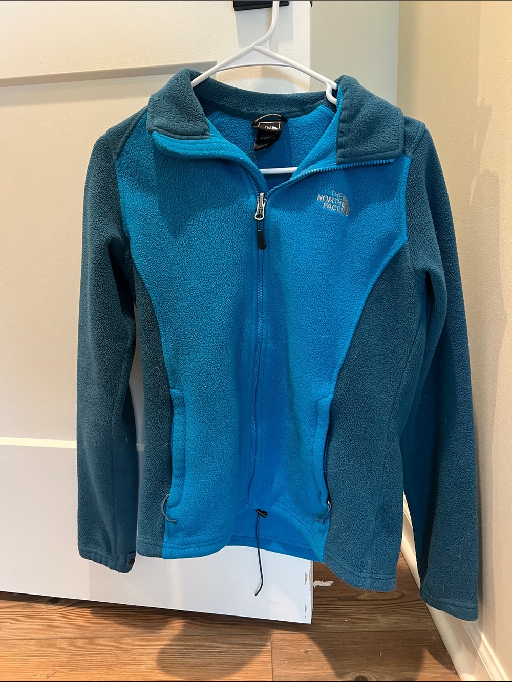 The North Face Two-Tone Teal Fleece Full-Zip Jacket